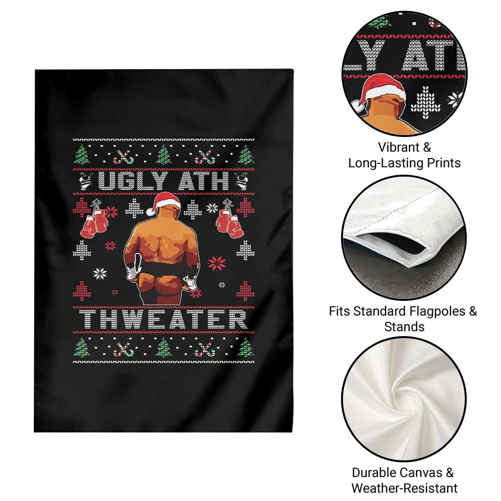 Funny Christmas Garden Flag Merry Chrithmith Ugly Ath Thweater Tyson TS10 Print Your Wear