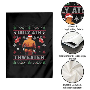 Funny Christmas Garden Flag Merry Chrithmith Ugly Ath Thweater Tyson TS10 Print Your Wear