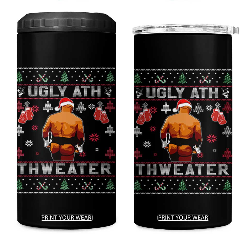Funny Christmas 4 in 1 Can Cooler Tumbler Merry Chrithmith Ugly Ath Thweater Tyson TS10 One Size: 16 oz Black Print Your Wear
