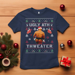 Funny Christmas T Shirt Merry Chrithmith Ugly Ath Thweater Tyson TS10 Navy Print Your Wear