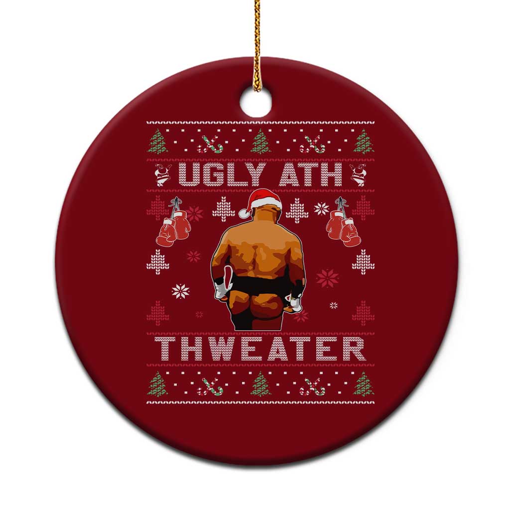 Funny Christmas Ceramic Ornament Merry Chrithmith Ugly Ath Thweater Tyson TS10 1pc Red Print Your Wear
