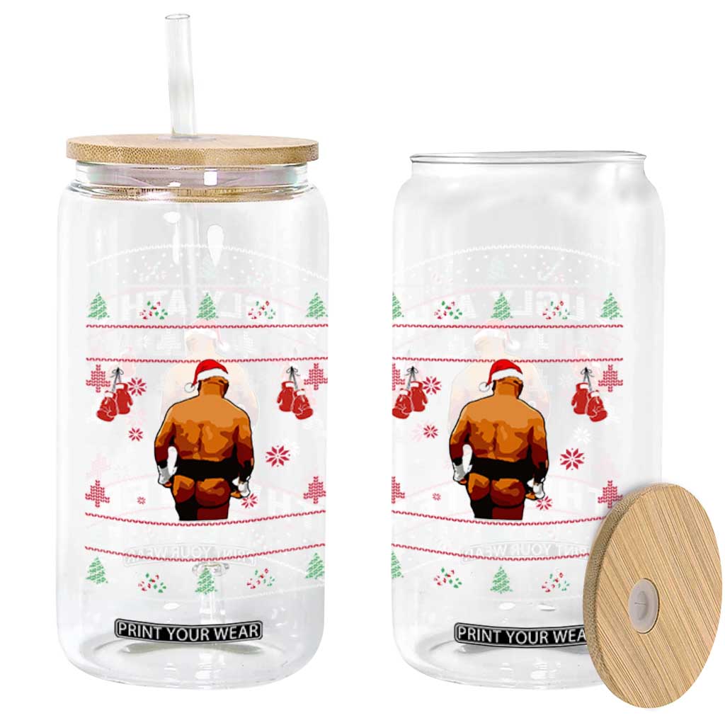 Funny Christmas Glass Can Merry Chrithmith Ugly Ath Thweater Tyson TS10 Print Your Wear