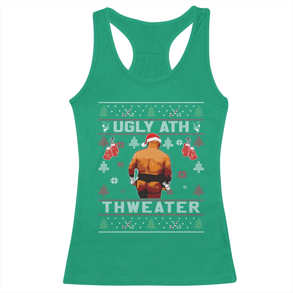 Funny Christmas Racerback Tank Top Merry Chrithmith Ugly Ath Thweater Tyson TS10 Irish Green Print Your Wear