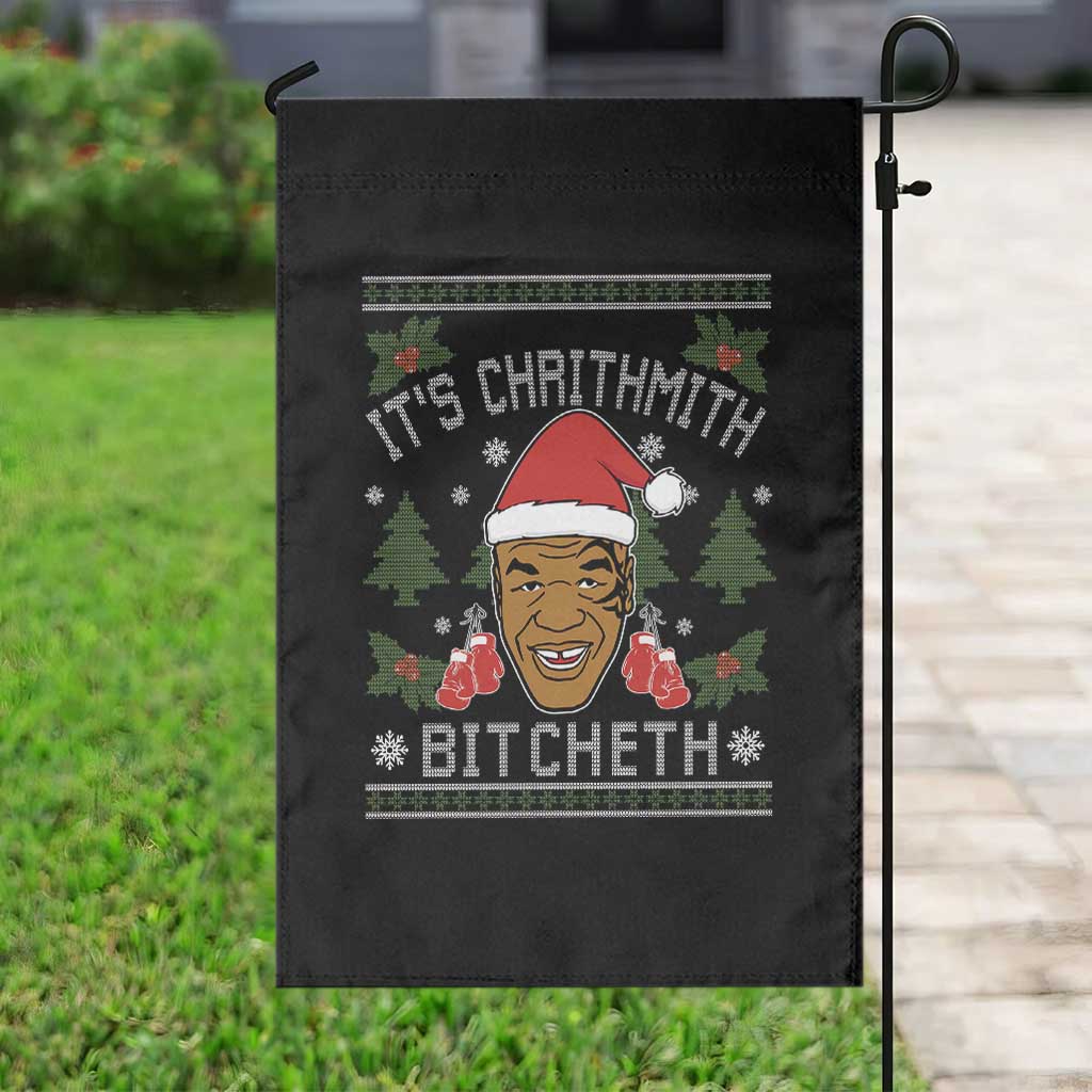 Funny Christmas Garden Flag Merry Chrithmith Ath Thweater Tyson Professional Boxer Ugly Xmas TS10 Print Your Wear