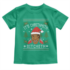 Funny Christmas Toddler T Shirt Merry Chrithmith Ath Thweater Tyson Professional Boxer Ugly Xmas TS10 Irish Green Print Your Wear