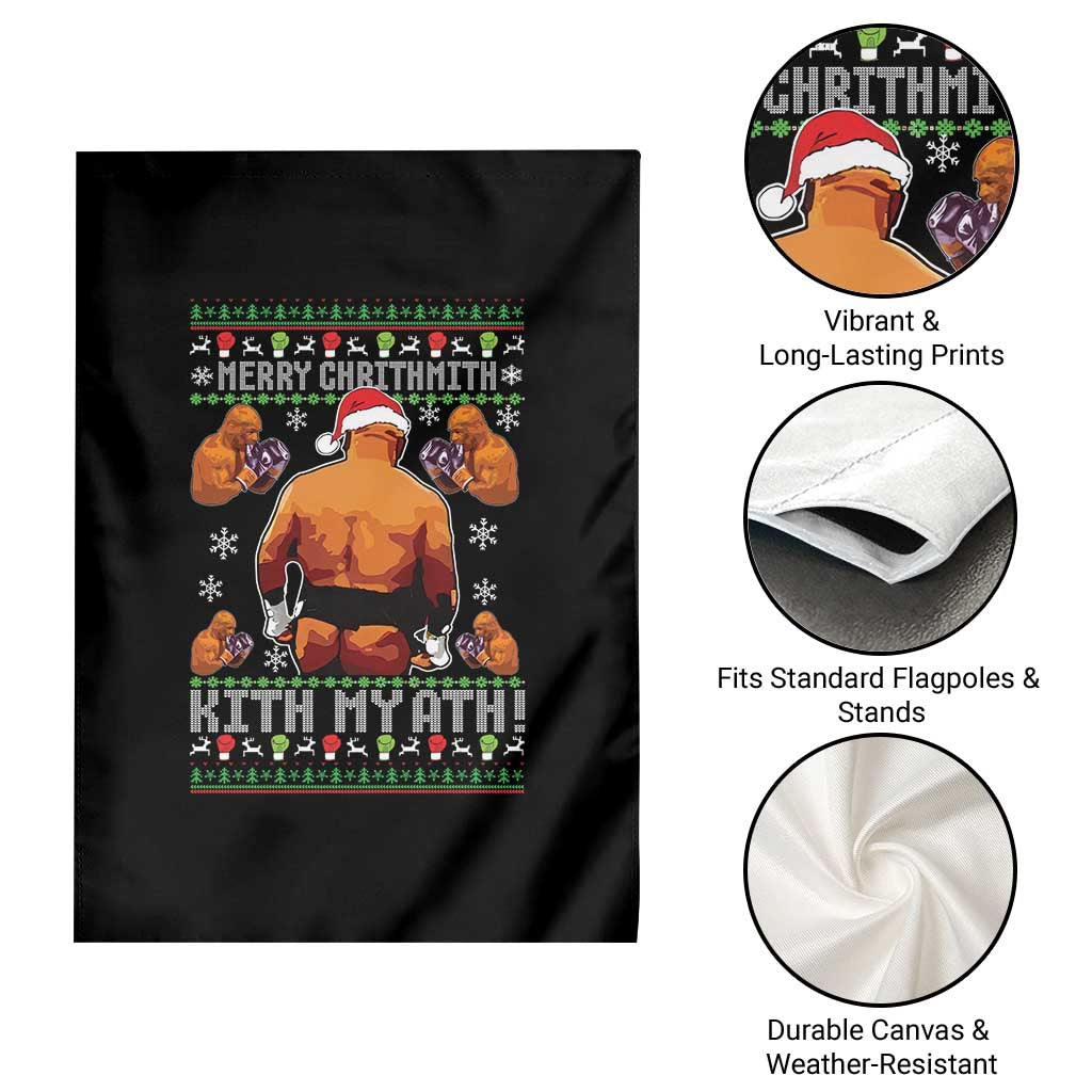 Merry Chrithmith Kith My Ath Funny Ugly Christmas Garden Flag TS10 Print Your Wear