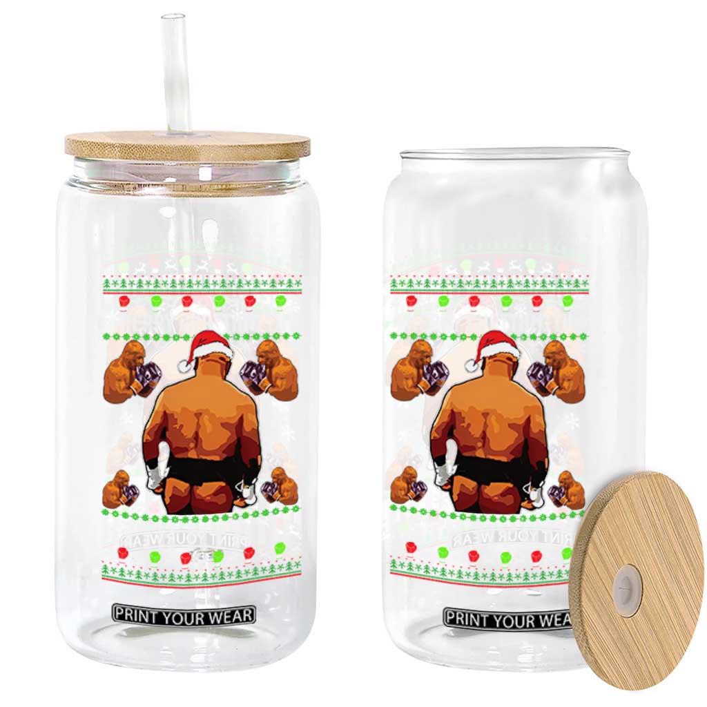 Merry Chrithmith Kith My Ath Funny Ugly Christmas Glass Can TS10 Print Your Wear