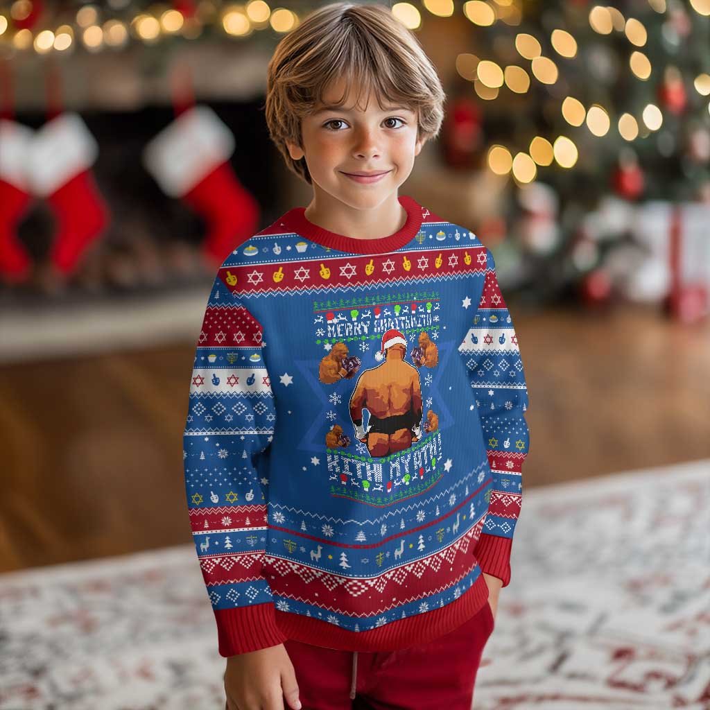 Merry Chrithmith Kith My Ath Funny Ugly Christmas Hanukkah Ugly Sweater TS10 Blue Red Print Your Wear