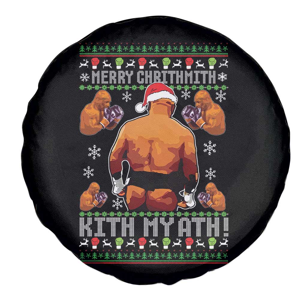 Merry Chrithmith Kith My Ath Funny Ugly Christmas Spare Tire Cover TS10 Print Your Wear