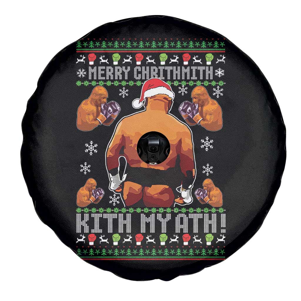 Merry Chrithmith Kith My Ath Funny Ugly Christmas Spare Tire Cover TS10 Print Your Wear