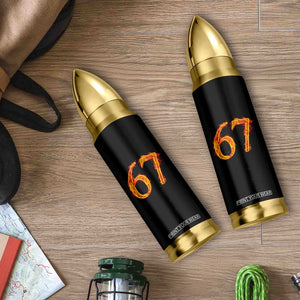 Fire Flame Number 67 Bullet Tumbler Funny Six Seven Gen Alpha Slang Meme Sports Team Jersey TS10 Print Your Wear