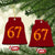 Fire Flame Number 67 Ceramic Ornament Funny Six Seven Gen Alpha Slang Meme Sports Team Jersey TS10 Print Your Wear