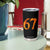 Fire Flame Number 67 Tumbler Cup Funny Six Seven Gen Alpha Slang Meme Sports Team Jersey TS10 Print Your Wear
