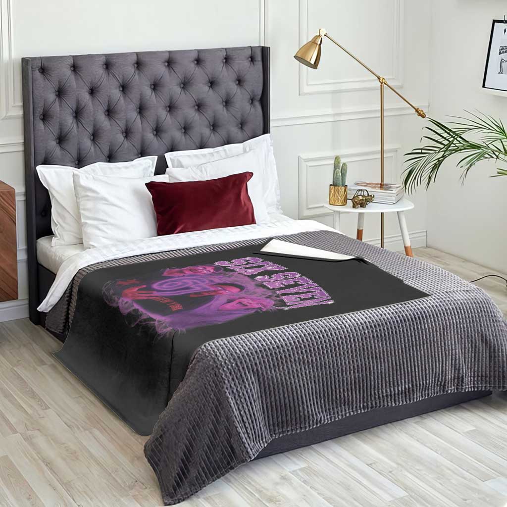 Funny Six Seven 6 7 Meme Throw Blanket The Mason 67 Kid Bootleg Gen Alpha Slang TS10 Print Your Wear