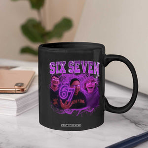 Funny Six Seven 6 7 Meme Coffee Mug The Mason 67 Kid Bootleg Gen Alpha Slang TS10 Print Your Wear