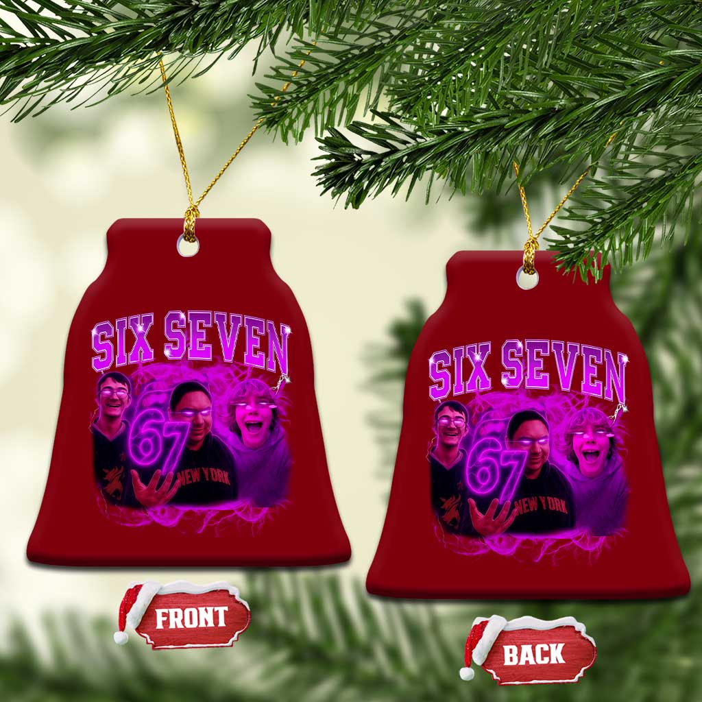 Funny Six Seven 6 7 Meme Ceramic Ornament The Mason 67 Kid Bootleg Gen Alpha Slang TS10 Print Your Wear