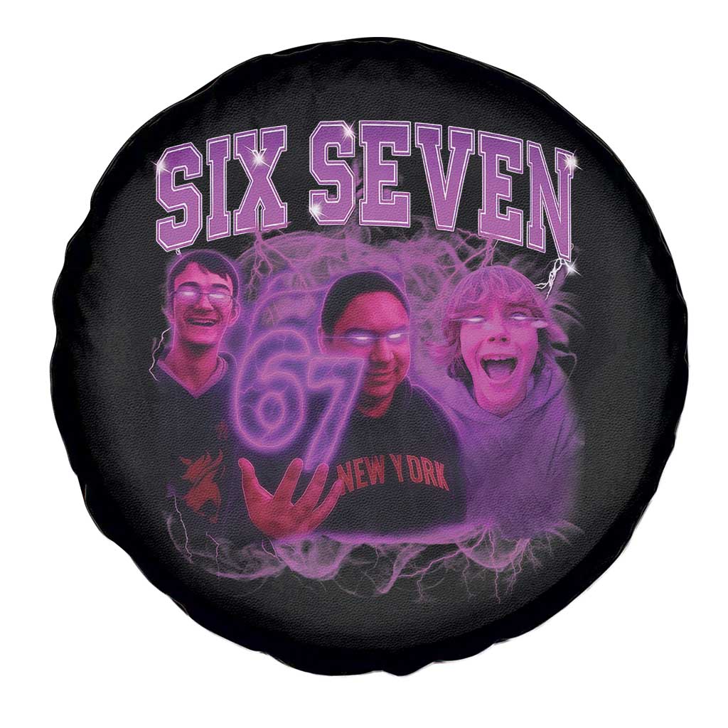 Funny Six Seven 6 7 Meme Spare Tire Cover The Mason 67 Kid Bootleg Gen Alpha Slang TS10 Print Your Wear