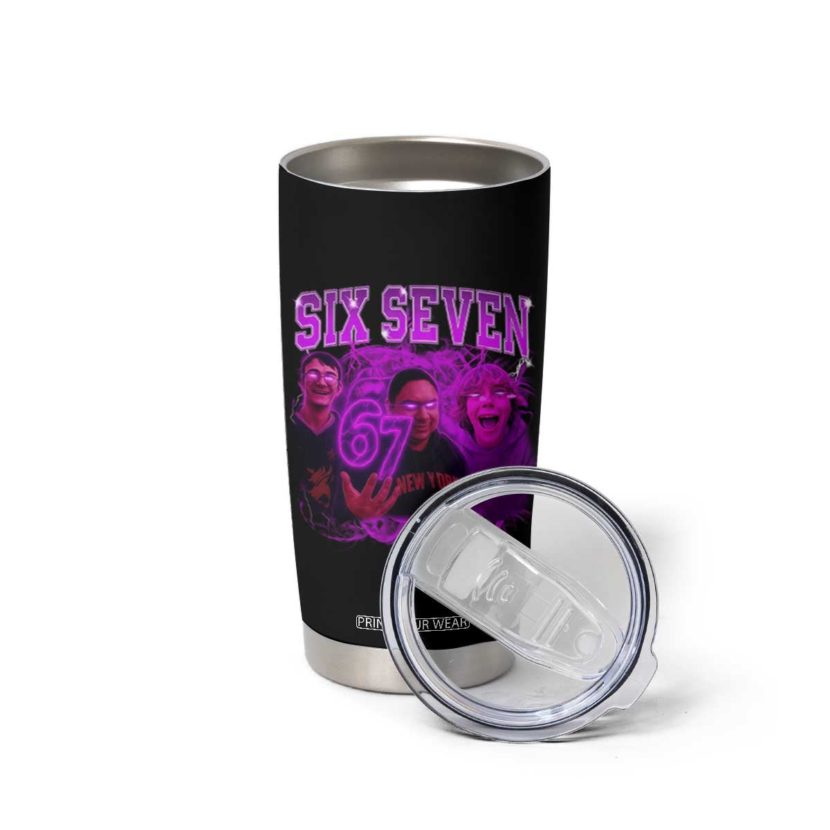 Funny Six Seven 6 7 Meme Tumbler Cup The Mason 67 Kid Bootleg Gen Alpha Slang TS10 Print Your Wear