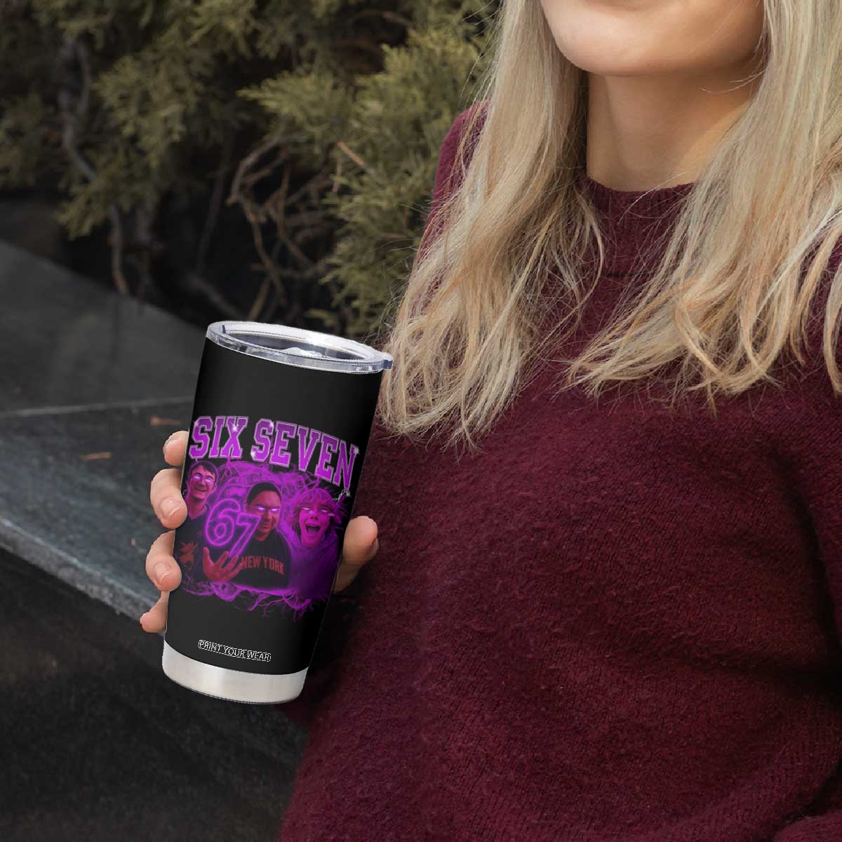 Funny Six Seven 6 7 Meme Tumbler Cup The Mason 67 Kid Bootleg Gen Alpha Slang TS10 Print Your Wear