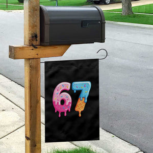 67 Ice Cream Drip Meme Garden Flag Funny Six Seven Gen Alpha Slang TS10 Print Your Wear