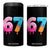 67 Ice Cream Drip Meme 4 in 1 Can Cooler Tumbler Funny Six Seven Gen Alpha Slang - Print Your Wear