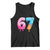 67 Ice Cream Drip Meme Tank Top Funny Six Seven Gen Alpha Slang TS10 Black Print Your Wear