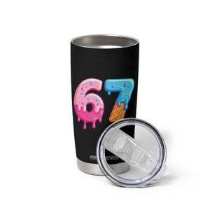 67 Ice Cream Drip Meme Tumbler Cup Funny Six Seven Gen Alpha Slang TS10 Print Your Wear