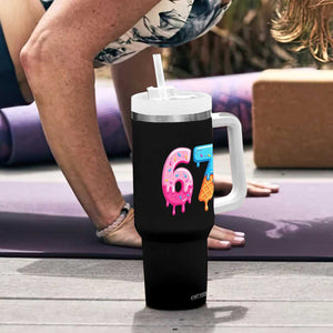 67 Ice Cream Drip Meme Tumbler With Handle Funny Six Seven Gen Alpha Slang TS10 Print Your Wear