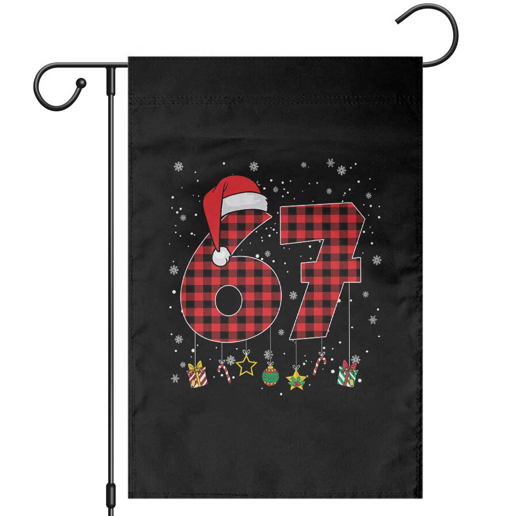 67 Christmas Garden Flag Funny Six Seven 6 7 Meme Gen Alpha Slang TS10 Black Print Your Wear