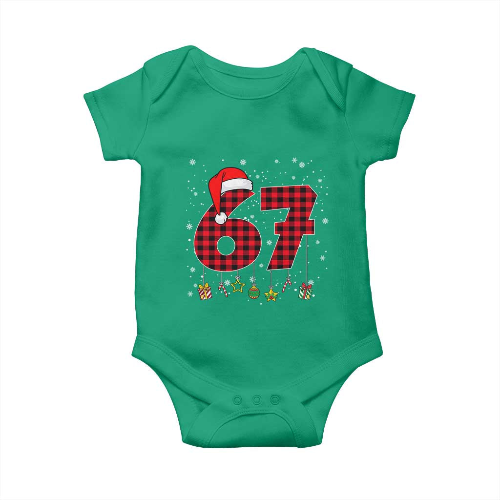 67 Christmas Baby Onesie Funny Six Seven 6 7 Meme Gen Alpha Slang TS10 Irish Green Print Your Wear