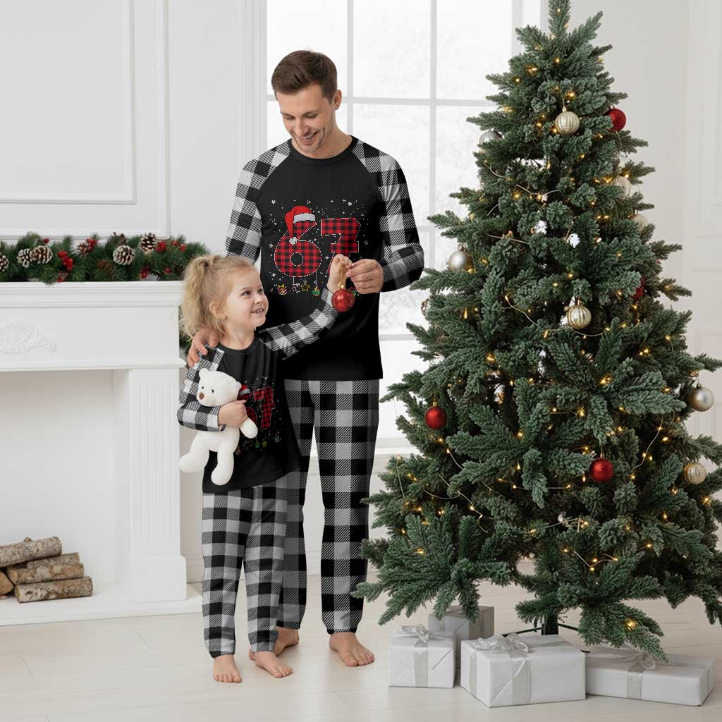 67 Christmas Plaid Pajama Set Funny Six Seven 6 7 Meme Gen Alpha Slang TS10 White Plaid Print Your Wear