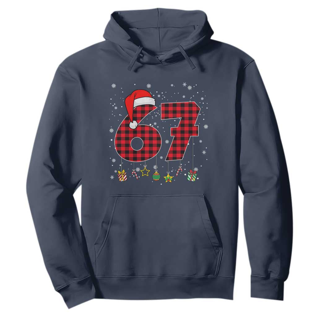 67 Christmas Hoodie Funny Six Seven 6 7 Meme Gen Alpha Slang TS10 Navy Print Your Wear