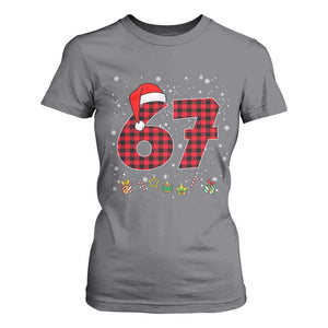 67 Christmas T Shirt For Women Funny Six Seven 6 7 Meme Gen Alpha Slang TS10 Charcoal Print Your Wear