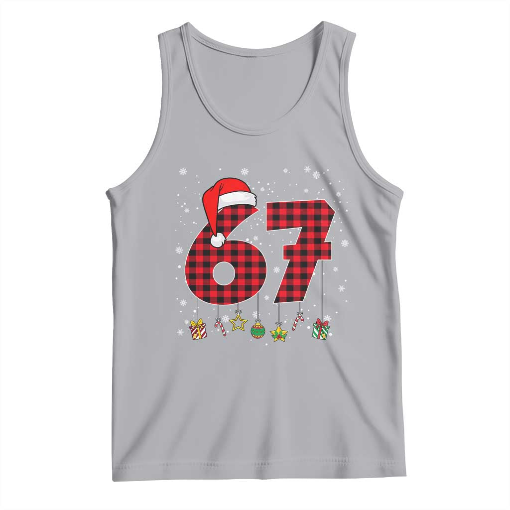 67 Christmas Tank Top Funny Six Seven 6 7 Meme Gen Alpha Slang TS10 Athletic Heather Print Your Wear