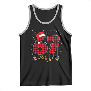 67 Christmas Tank Top Funny Six Seven 6 7 Meme Gen Alpha Slang TS10 Black Athletic Heather Print Your Wear