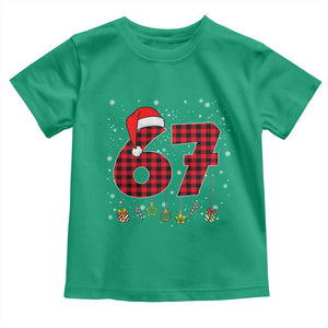 67 Christmas Toddler T Shirt Funny Six Seven 6 7 Meme Gen Alpha Slang TS10 Irish Green Print Your Wear