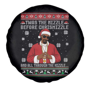 Funny Rapper Christmas Spare Tire Cover Gangsta Twas the Nizzle Before Chrismizzle Ugly Xmas TS10 Print Your Wear
