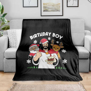 Birthday Boy Jesus Christmas Throw Blanket Christian Xmas TS10 Print Your Wear