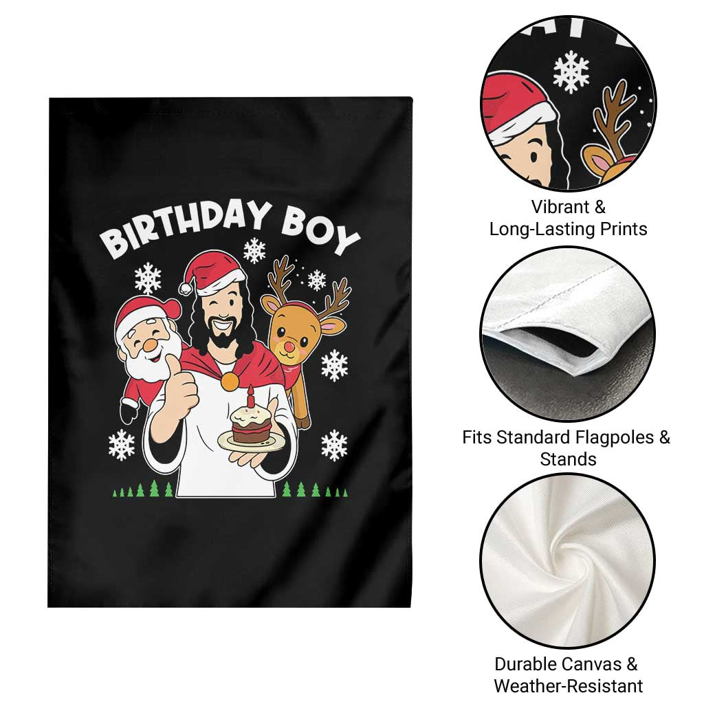 Birthday Boy Jesus Christmas Garden Flag Christian Xmas TS10 Print Your Wear
