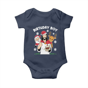 Birthday Boy Jesus Christmas Baby Onesie Christian Xmas TS10 Navy Print Your Wear
