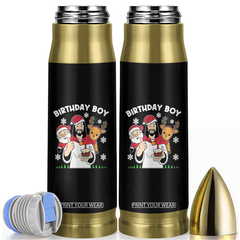 Birthday Boy Jesus Christmas Bullet Tumbler Christian Xmas TS10 Black Print Your Wear