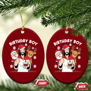 Birthday Boy Jesus Christmas Ceramic Ornament Christian Xmas TS10 Print Your Wear