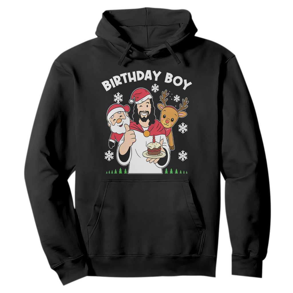 Birthday Boy Jesus Christmas Hoodie Christian Xmas TS10 Black Print Your Wear