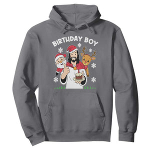 Birthday Boy Jesus Christmas Hoodie Christian Xmas TS10 Charcoal Print Your Wear