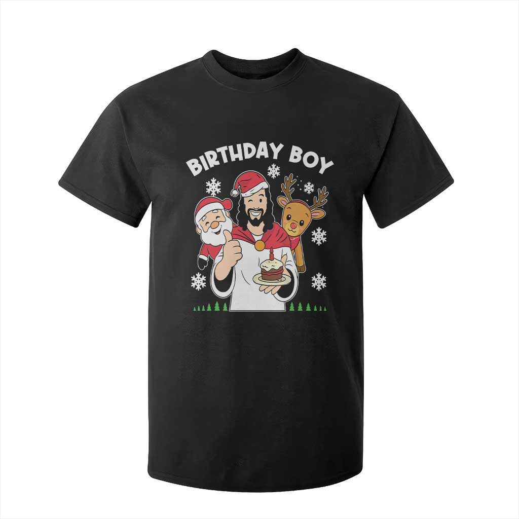 Birthday Boy Jesus Christmas T Shirt For Kid Christian Xmas TS10 Black Print Your Wear