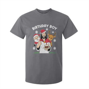 Birthday Boy Jesus Christmas T Shirt For Kid Christian Xmas TS10 Charcoal Print Your Wear