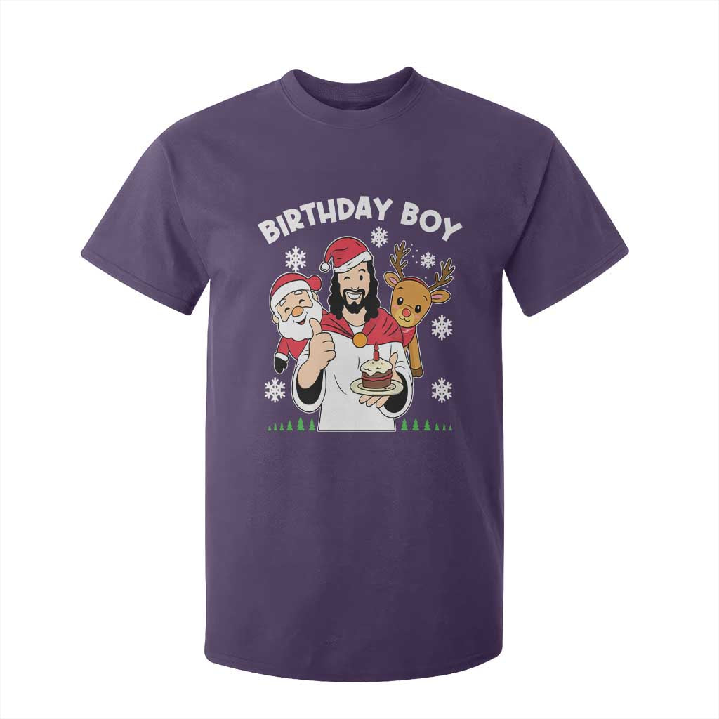 Birthday Boy Jesus Christmas T Shirt For Kid Christian Xmas TS10 Purple Print Your Wear