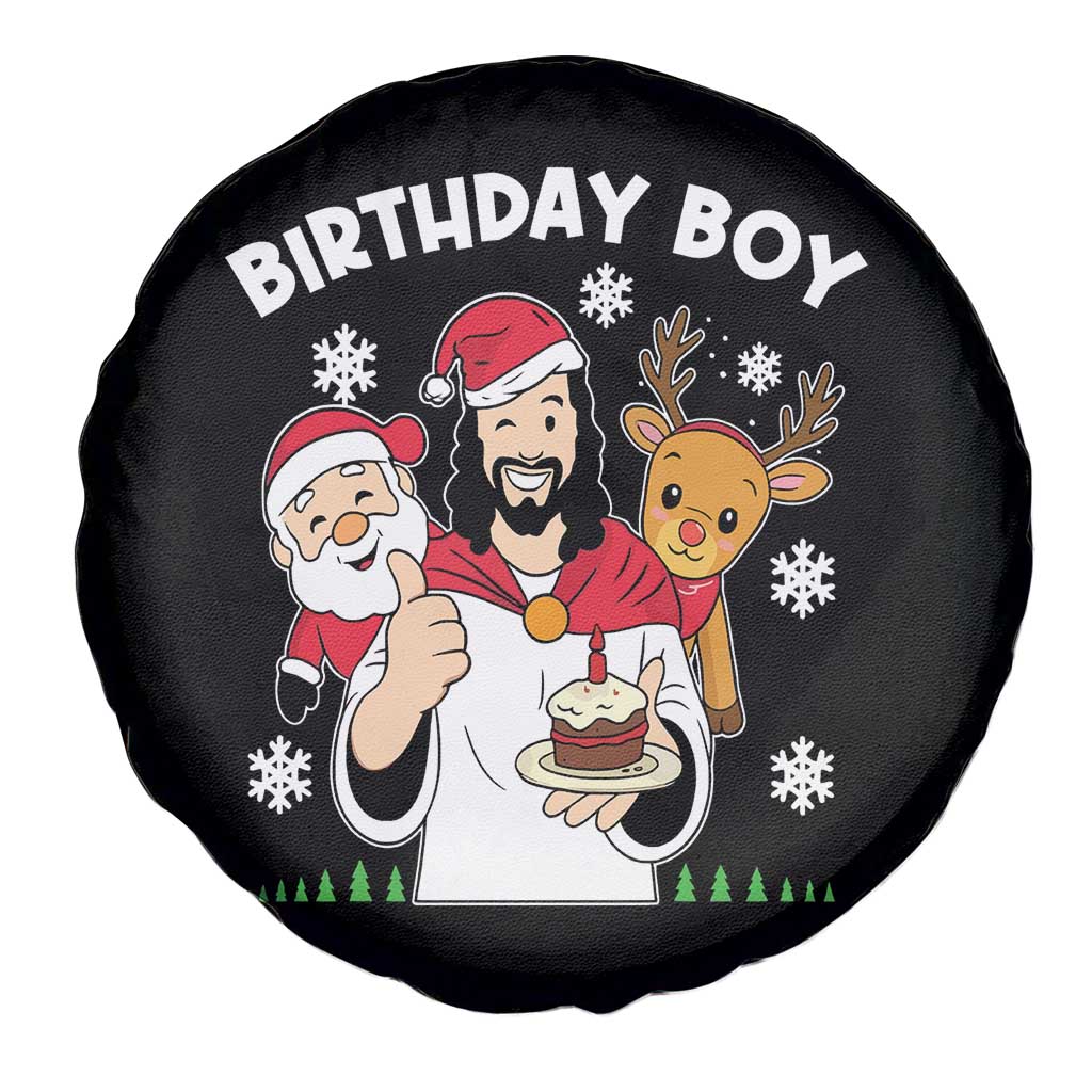 Birthday Boy Jesus Christmas Spare Tire Cover Christian Xmas TS10 Print Your Wear