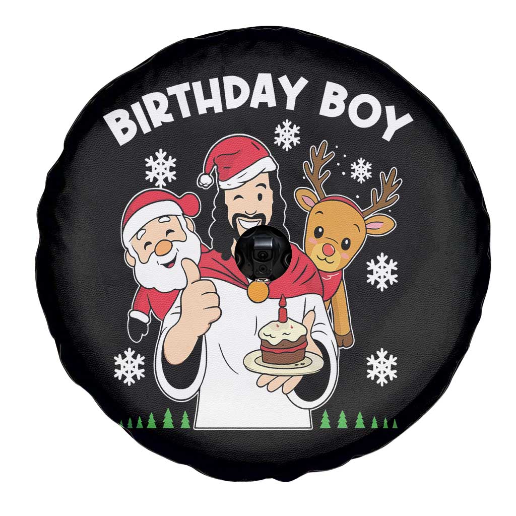 Birthday Boy Jesus Christmas Spare Tire Cover Christian Xmas TS10 Print Your Wear