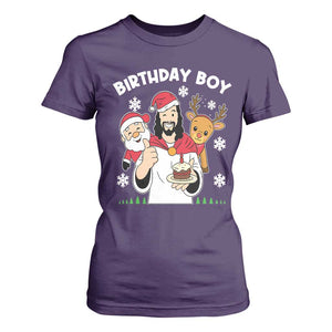 Birthday Boy Jesus Christmas T Shirt For Women Christian Xmas TS10 Purple Print Your Wear